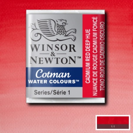 Akwarela w kostce Winsor & Newton Cotman (098 - Cadmium Red Deep Hue)