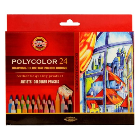 Kredki KOH-I-NOOR Polycolor 3834 - 24 kolory