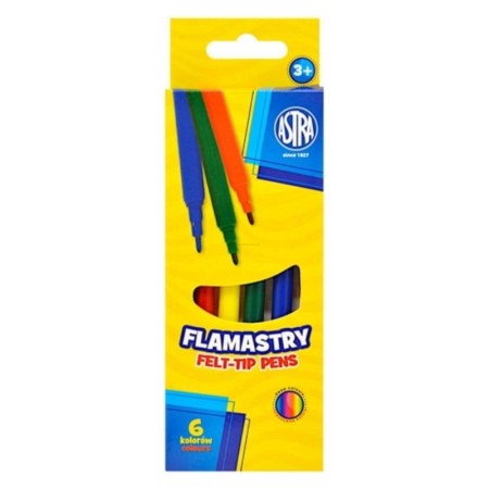 Flamastry ASTRA - 6 kolorów