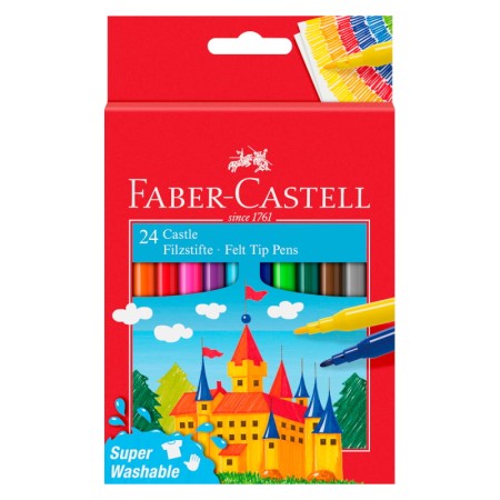 Flamastry FABER-CASTELL Zamek - 24 kolory