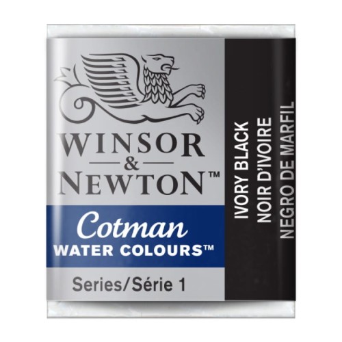 Przejdź do produktu Akwarela w kostce Winsor & Newton Cotman (331 - Ivory Black)