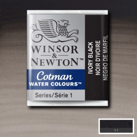 Akwarela w kostce Winsor & Newton Cotman (331 - Ivory Black)
