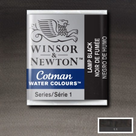 Akwarela w kostce Winsor & Newton Cotman (337 - Lamp Black)