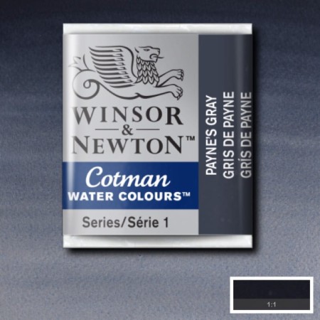Akwarela w kostce Winsor & Newton Cotman (465 - Paynes Gray)