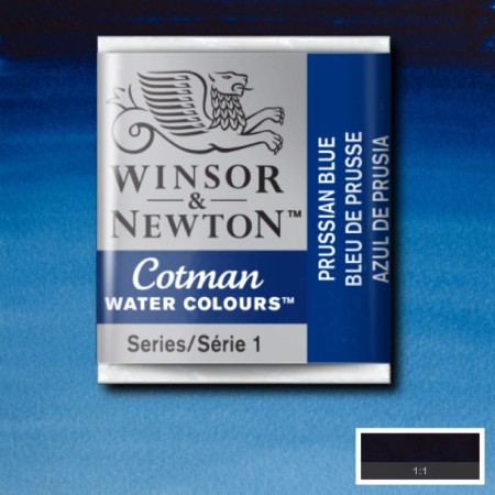 Akwarela w kostce Winsor & Newton Cotman (538 - Prussian Blue)