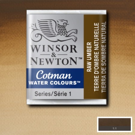 Akwarela w kostce Winsor & Newton Cotman (554 - Raw Umber)
