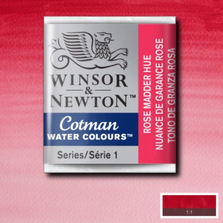 Akwarela w kostce Winsor & Newton Cotman (580 - Rose Madder Hue)