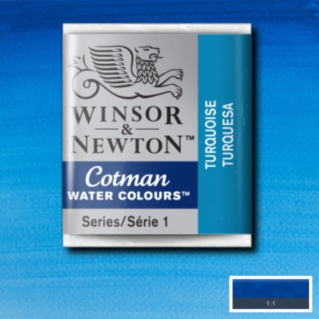 Akwarela w kostce Winsor & Newton Cotman (654 - Turquoise)