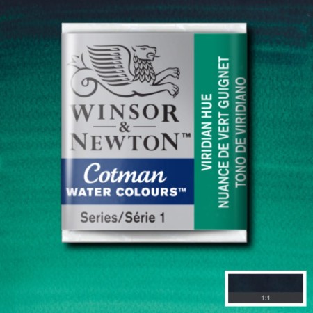 Akwarela w kostce Winsor & Newton Cotman (696 - Viridian Hue)