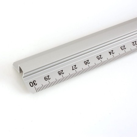 Linijka szkolna z uchwytem LENIAR S2 30 cm (aluminiowa)