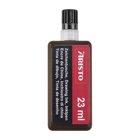 Tusz kreślarski ARISTO 23 ml - BRĄZOWY