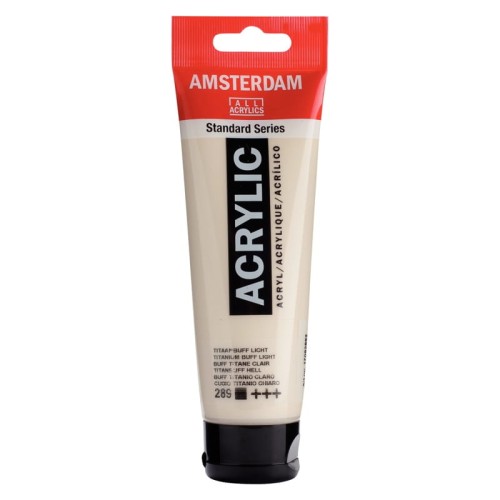 Przejdź do produktu Farba akrylowa AMSTERDAM 120 ml (289 - Titanium Buff Light)