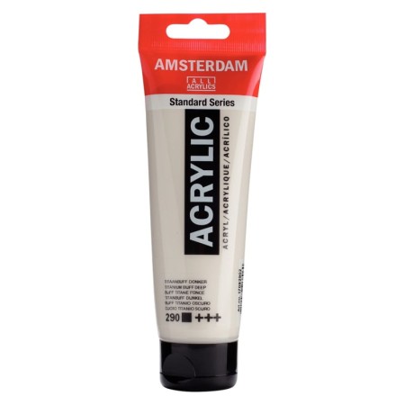 Farba akrylowa AMSTERDAM 120 ml (290 - Titanium Buff Deep)