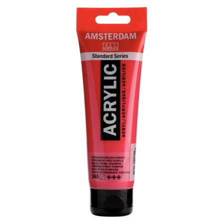 Farba akrylowa AMSTERDAM 120 ml (348 - Permanent Red Purple)