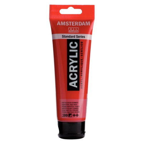 Przejdź do produktu Farba akrylowa AMSTERDAM 120 ml (399 - Naphthol Red Deep)