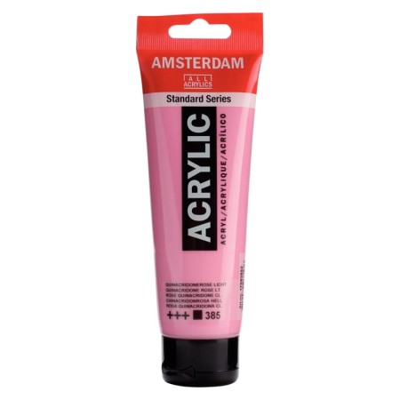 Farba akrylowa AMSTERDAM 120 ml (385 - Quinacridone Rose Light)