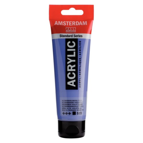 Przejdź do produktu Farba akrylowa AMSTERDAM 120 ml (519 - Ultramarine Violet Light)