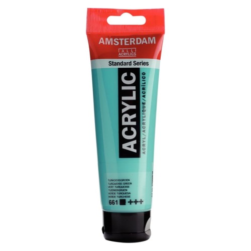Przejdź do produktu Farba akrylowa AMSTERDAM 120 ml (661 - Turquoise Green)