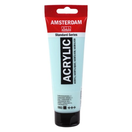 Farba akrylowa AMSTERDAM 120 ml (660 - Turquoise Green Light)