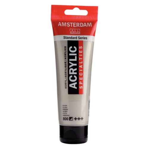 Przejdź do produktu Farba akrylowa AMSTERDAM 120 ml (800 - Silver)