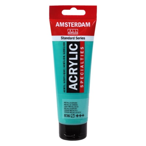 Przejdź do produktu Farba akrylowa AMSTERDAM 120 ml (836 - Metallic Green)