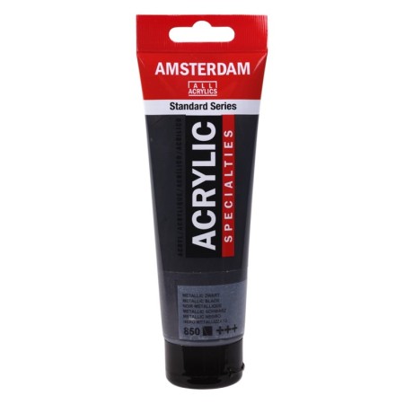 Farba akrylowa AMSTERDAM 120 ml (850 - Metallic Black)