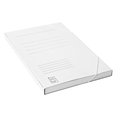 Teczka z gumką A4 BIGO Box 20 mm - BIAŁA