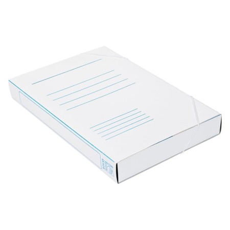 Teczka z gumką A4 BIGO Box 40 mm - BIAŁA