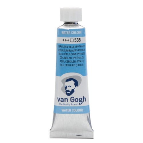 Przejdź do produktu Farba akwarelowa VAN GOGH 10 ml (535 - Cerulean Blue Phthalo)