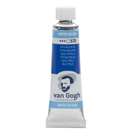 Przejdź do produktu Farba akwarelowa VAN GOGH 10 ml (570 - Phthalo Blue)