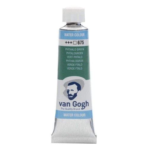 Przejdź do produktu Farba akwarelowa VAN GOGH 10 ml (675 - Phthalo Green)