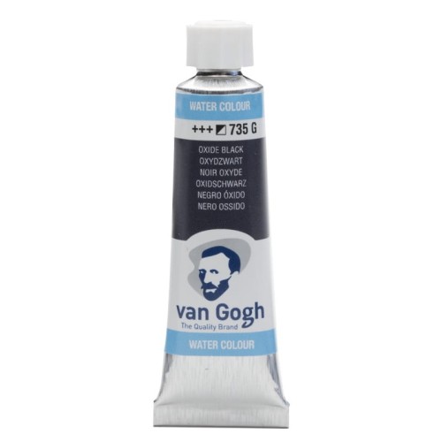 Przejdź do produktu Farba akwarelowa VAN GOGH 10 ml (735 - Oxide Black)