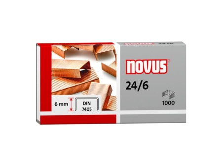 Zszywki miedziowane NOVUS 24/6