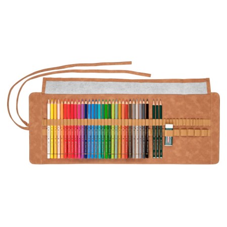 Zestaw kredek Polychromos FABER-CASTELL w zwijanym piórniku - 30 kolorów