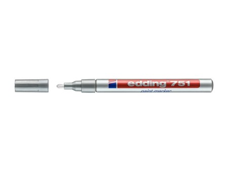 Marker olejowy EDDING 751 (srebrny)