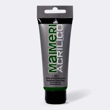 Farba akrylowa MAIMERI Acrilico 200 ml (340 - Permanent Green Deep)