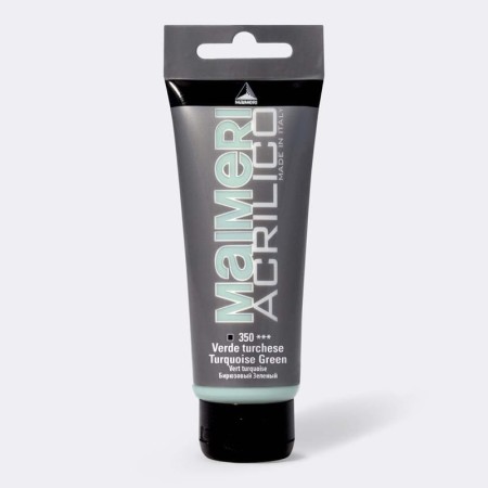 Farba akrylowa MAIMERI Acrilico 200 ml (350 - Turquoise Green)