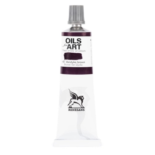 Przejdź do produktu Farba olejna RENESANS 140 ml (47 - brunatna van Dycka)