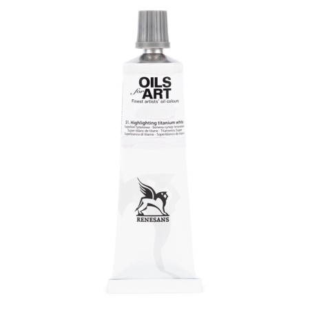 Farba olejna RENESANS 140 ml (51 - superbiel tytanowa)
