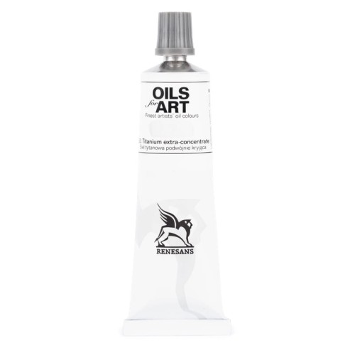 Przejdź do produktu Farba olejna RENESANS 140 ml (53 - biel tytanowa podwójnie kryjąca)