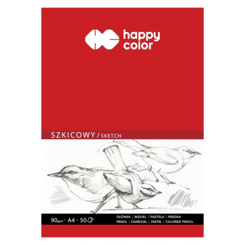 Przejdź do produktu Blok szkicowy A4 - HAPPY COLOR Młody Artysta - 90 g/m² - 50 ark.