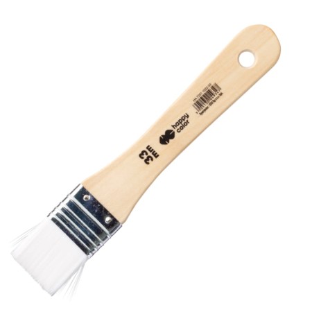 Pędzel nylonowy - płaski - HAPPY COLOR 7251 - 33 mm