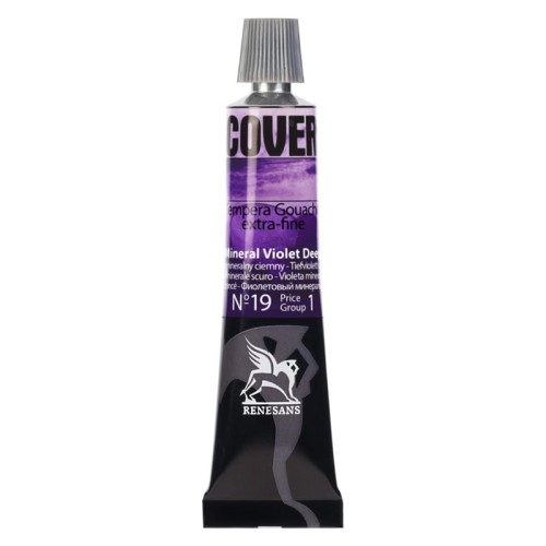 Przejdź do produktu Farba tempera RENESANS Cover 20 ml (19 - fiolet mineralny ciemny)
