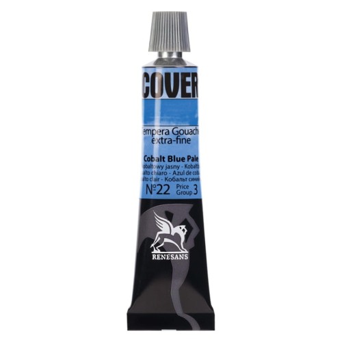 Przejdź do produktu Farba tempera RENESANS Cover 20 ml (22 - błękit kobaltowy jasny)