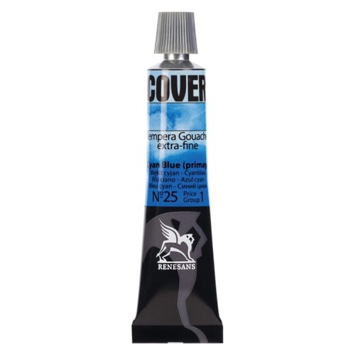 Przejdź do produktu Farba tempera RENESANS Cover 20 ml (25 - błękit cyjan)