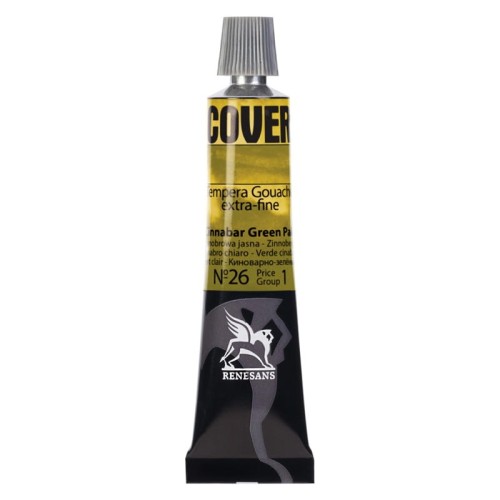 Przejdź do produktu Farba tempera RENESANS Cover 20 ml (26 - zieleń cynobrowa jasna)