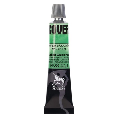 Przejdź do produktu Farba tempera RENESANS Cover 20 ml (28 - zieleń kobaltowa jasna)