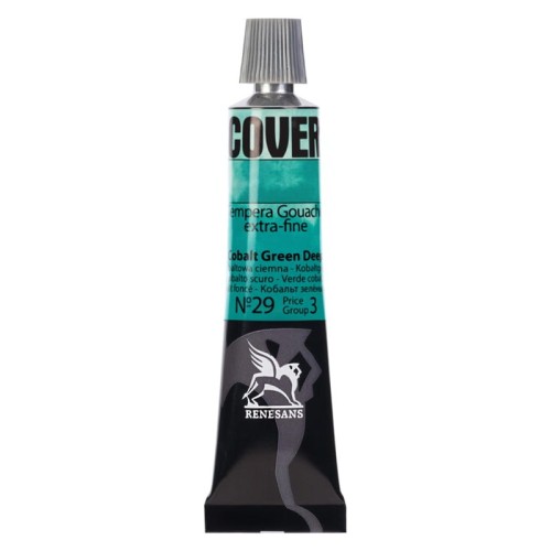 Przejdź do produktu Farba tempera RENESANS Cover 20 ml (29 - zieleń kobaltowa ciemna)