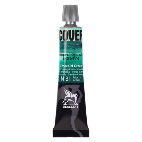Przejdź do produktu Farba tempera RENESANS Cover 20 ml (31 - zieleń szmaragdowa)