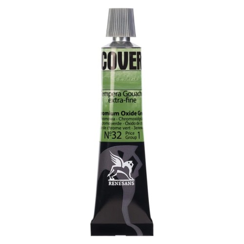 Przejdź do produktu Farba tempera RENESANS Cover 20 ml (32 - zieleń chromowa)